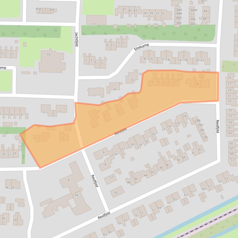 Kaart van postcodegebied 9255JR.