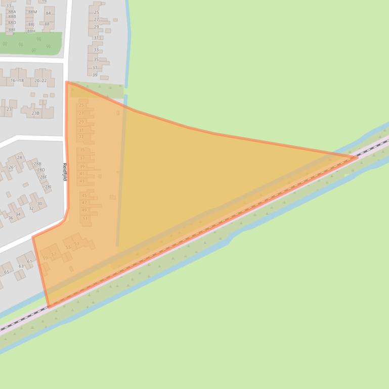 Kaart van postcodegebied 9255JS.