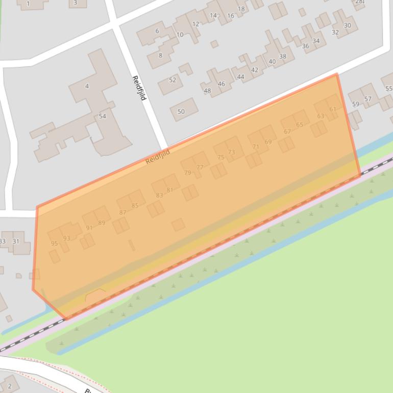 Kaart van postcodegebied 9255JT.