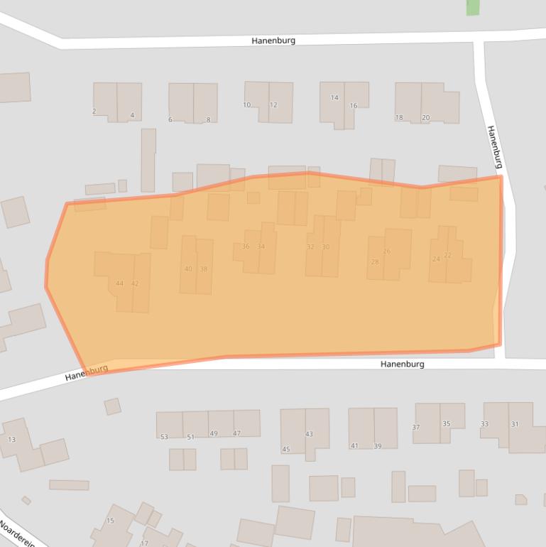 Kaart van postcodegebied 9255KB.