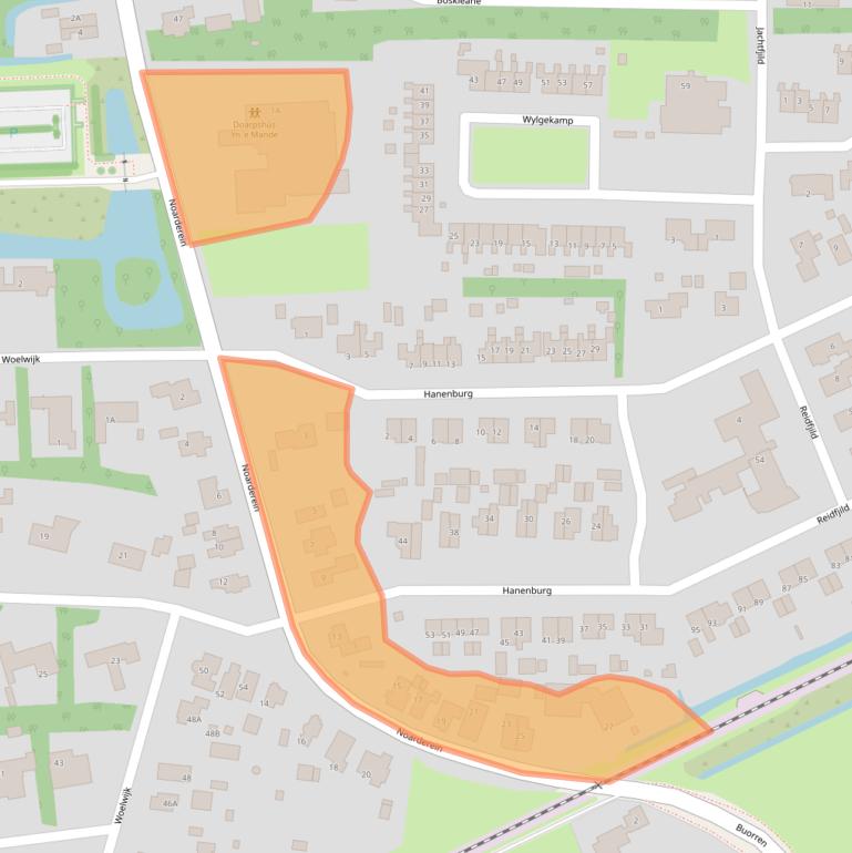 Kaart van postcodegebied 9255KC.