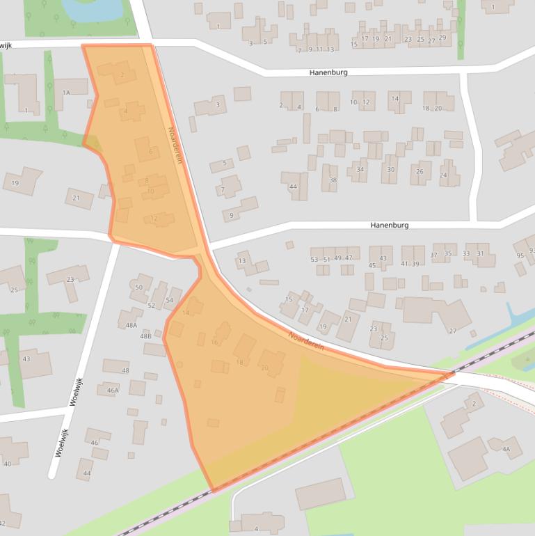 Kaart van postcodegebied 9255KD.