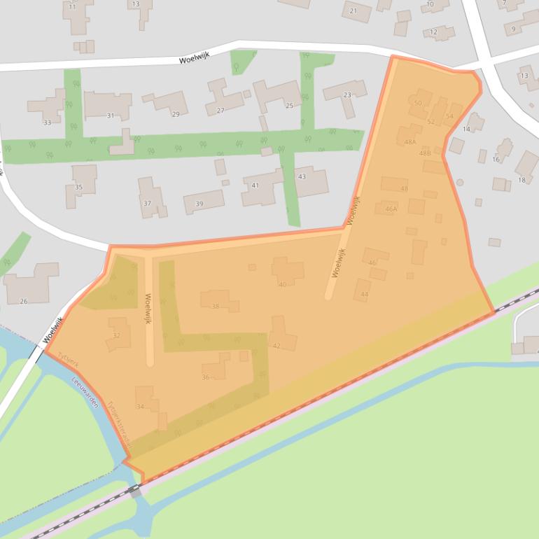 Kaart van postcodegebied 9255KJ.