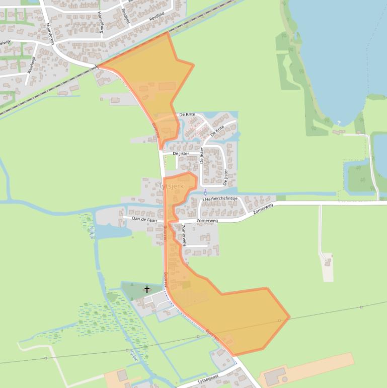 Kaart van postcodegebied 9255KK.