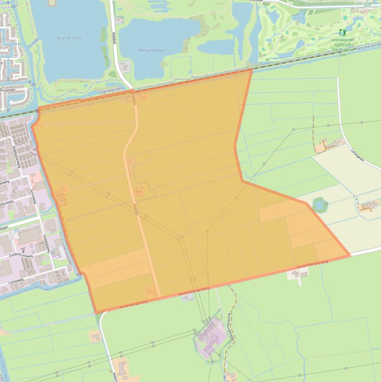 Kaart van postcodegebied 9255XG.