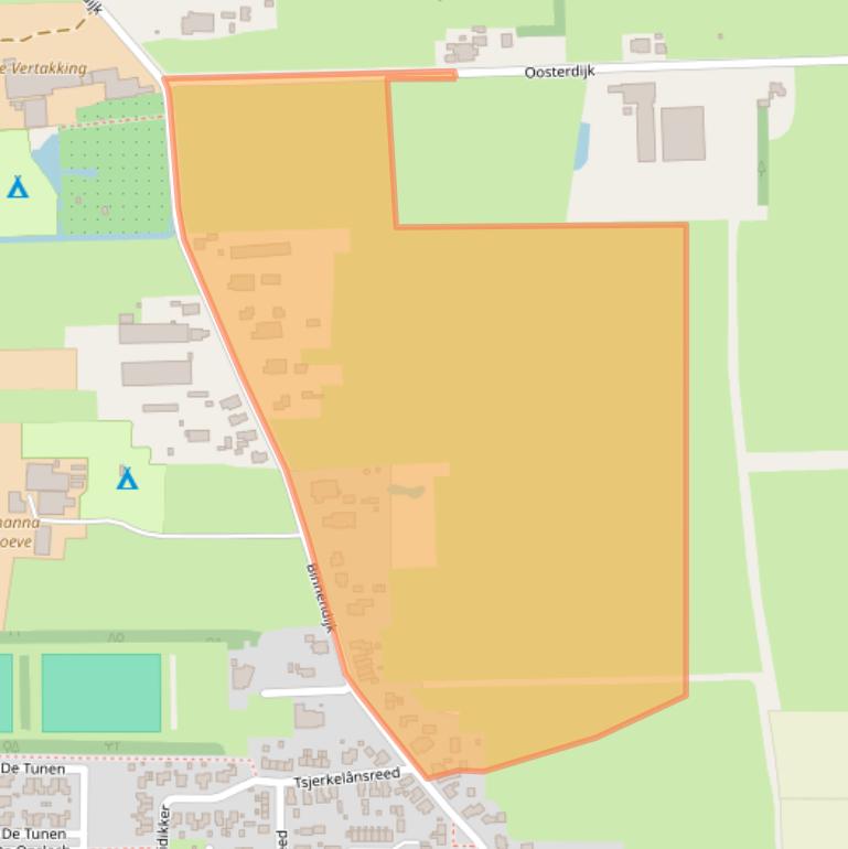 Kaart van postcodegebied 9256HN.