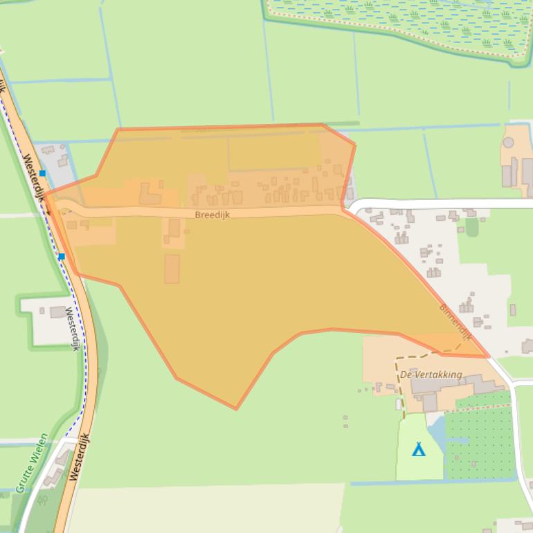 Kaart van postcodegebied 9256HT.