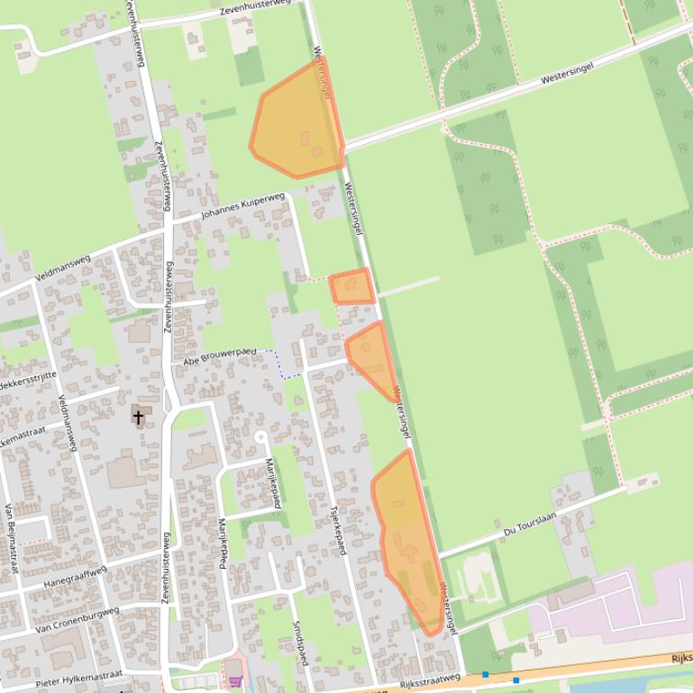 Kaart van postcodegebied 9257DP.