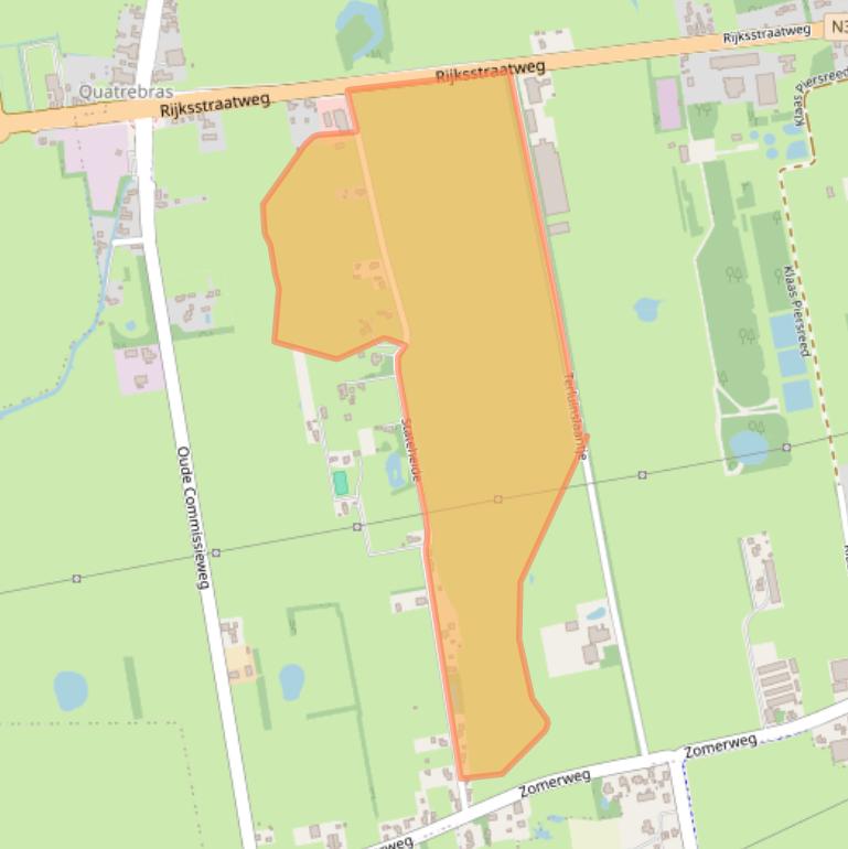 Kaart van postcodegebied 9257MH.