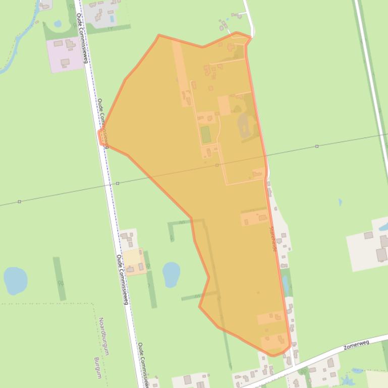 Kaart van postcodegebied 9257MJ.