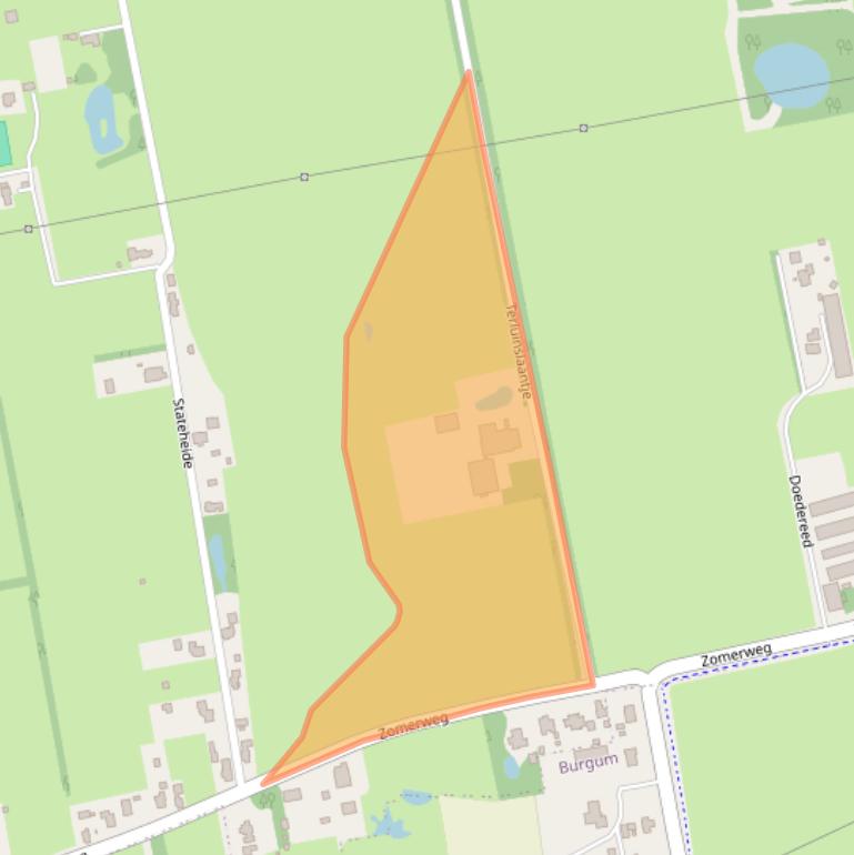 Kaart van postcodegebied 9257MK.