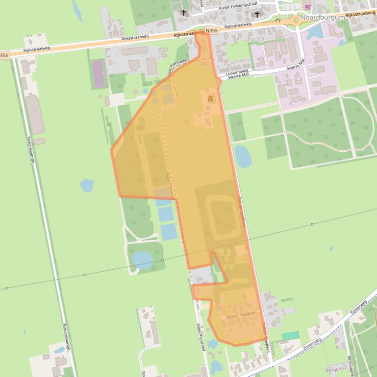 Kaart van postcodegebied 9257MR.