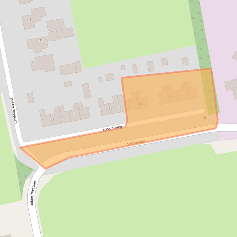 Kaart van postcodegebied 9257MT.