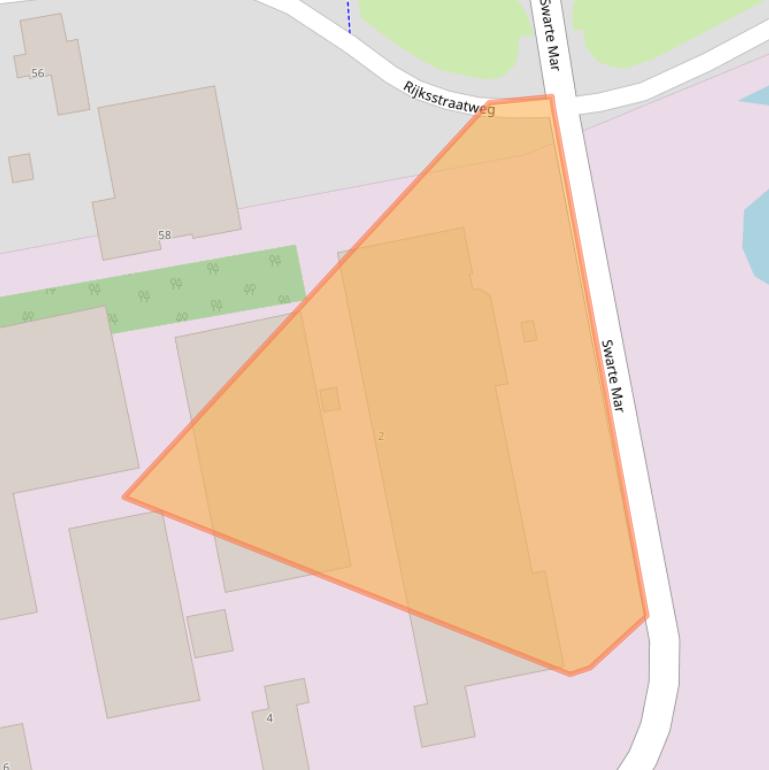 Kaart van postcodegebied 9257MZ.