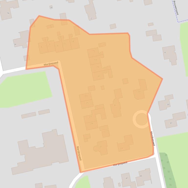 Kaart van postcodegebied 9257VA.