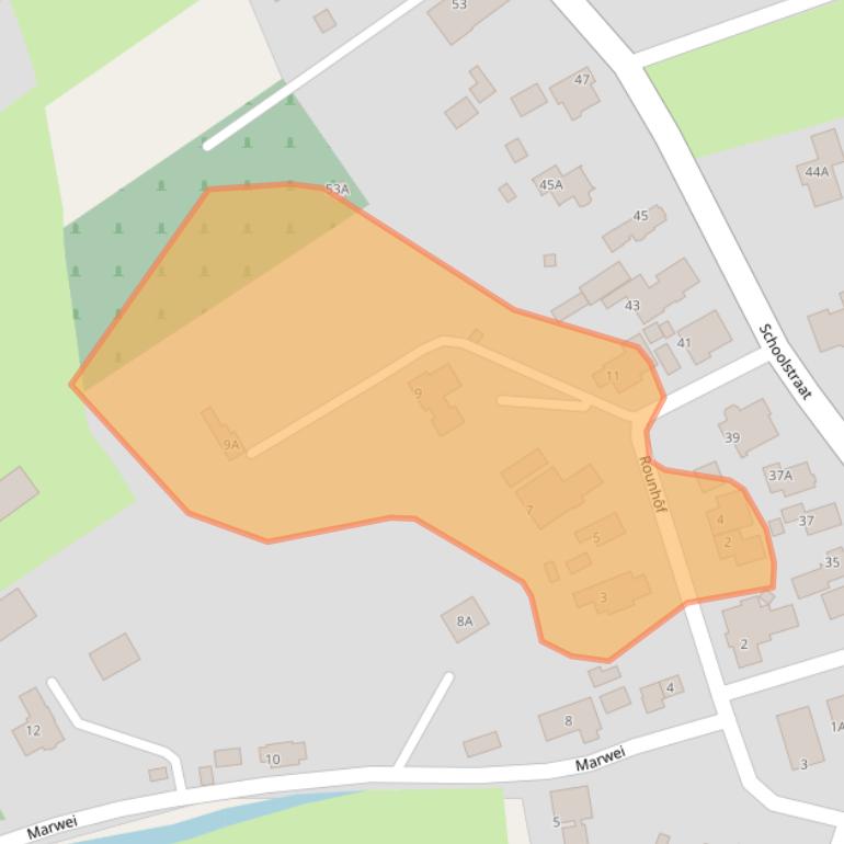 Kaart van postcodegebied 9258CN.