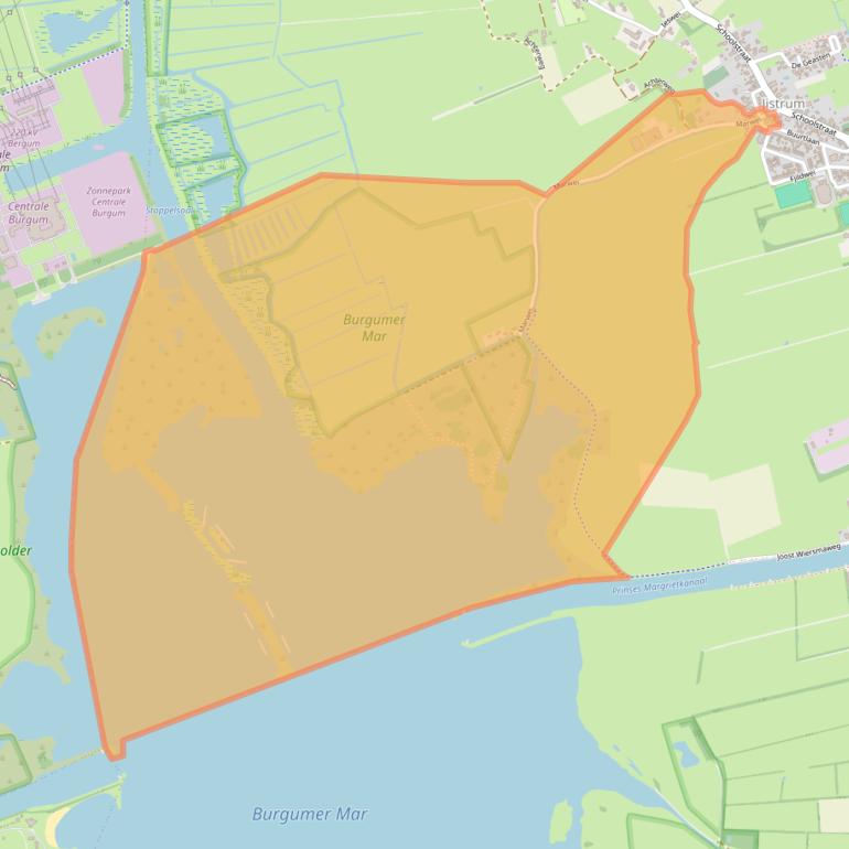 Kaart van postcodegebied 9258CP.