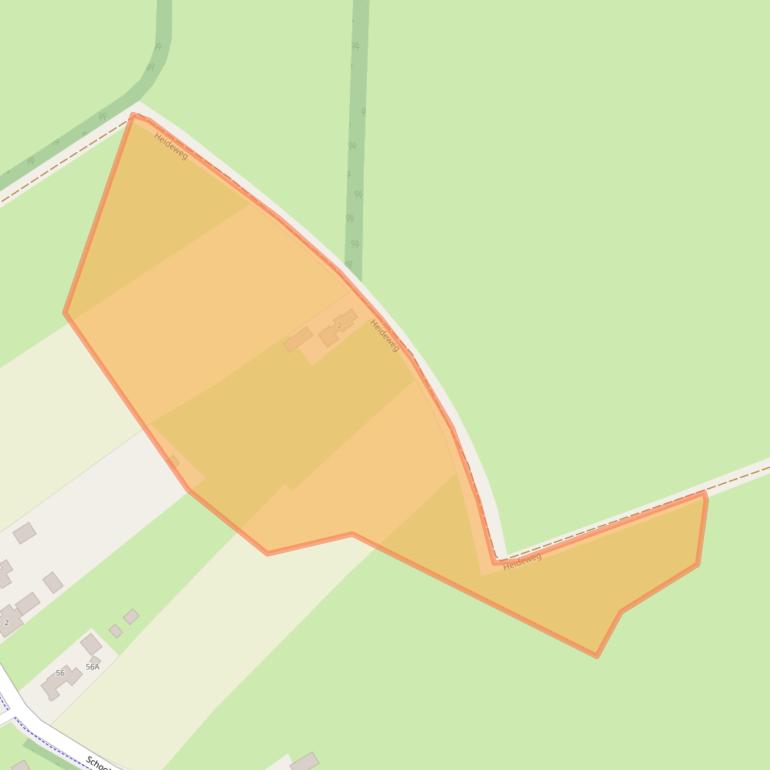 Kaart van postcodegebied 9258CS.