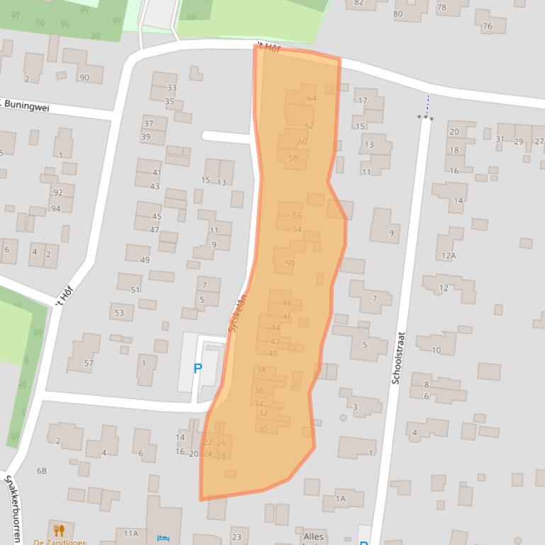 Kaart van postcodegebied 9261VB.