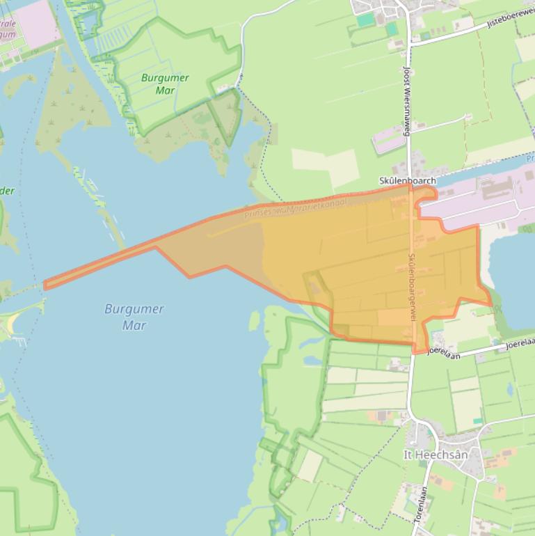 Kaart van postcodegebied 9261XB.