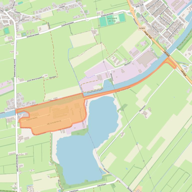 Kaart van postcodegebied 9261XC.