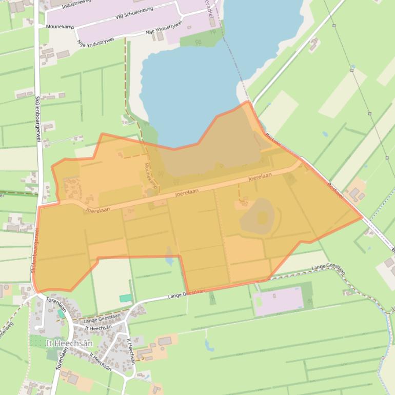 Kaart van postcodegebied 9261XD.