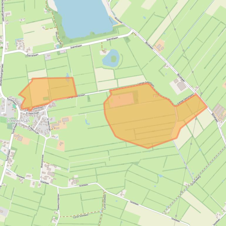 Kaart van postcodegebied 9261XK.
