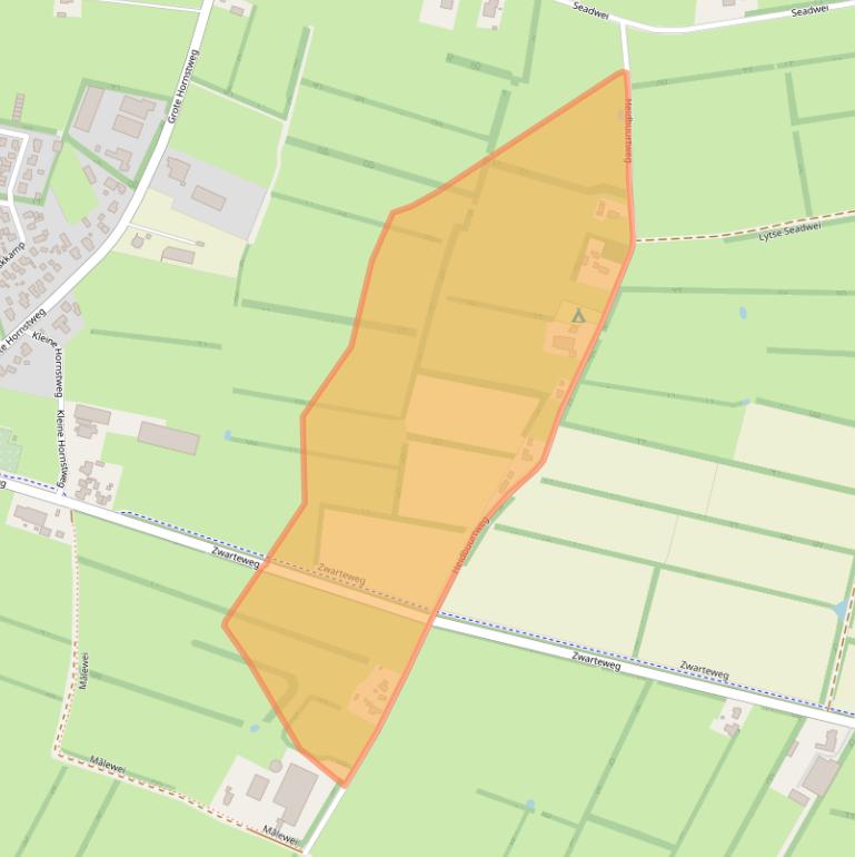 Kaart van postcodegebied 9261XN.