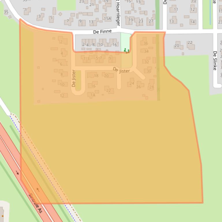 Kaart van postcodegebied 9262MA.