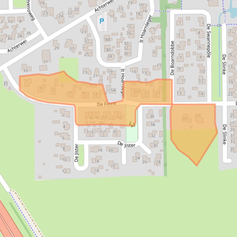 Kaart van postcodegebied 9262MB.