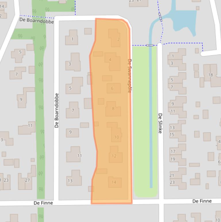 Kaart van postcodegebied 9262MH.