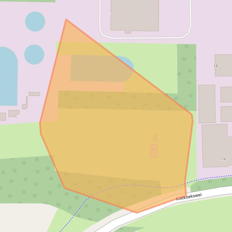 Kaart van postcodegebied 9262MZ.