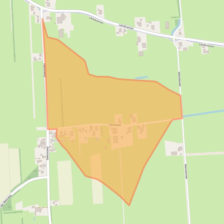 Kaart van postcodegebied 9262SN.