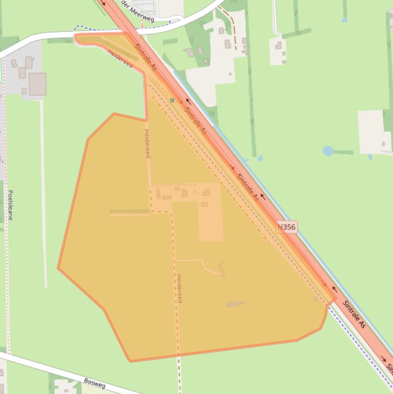 Kaart van postcodegebied 9262ST.