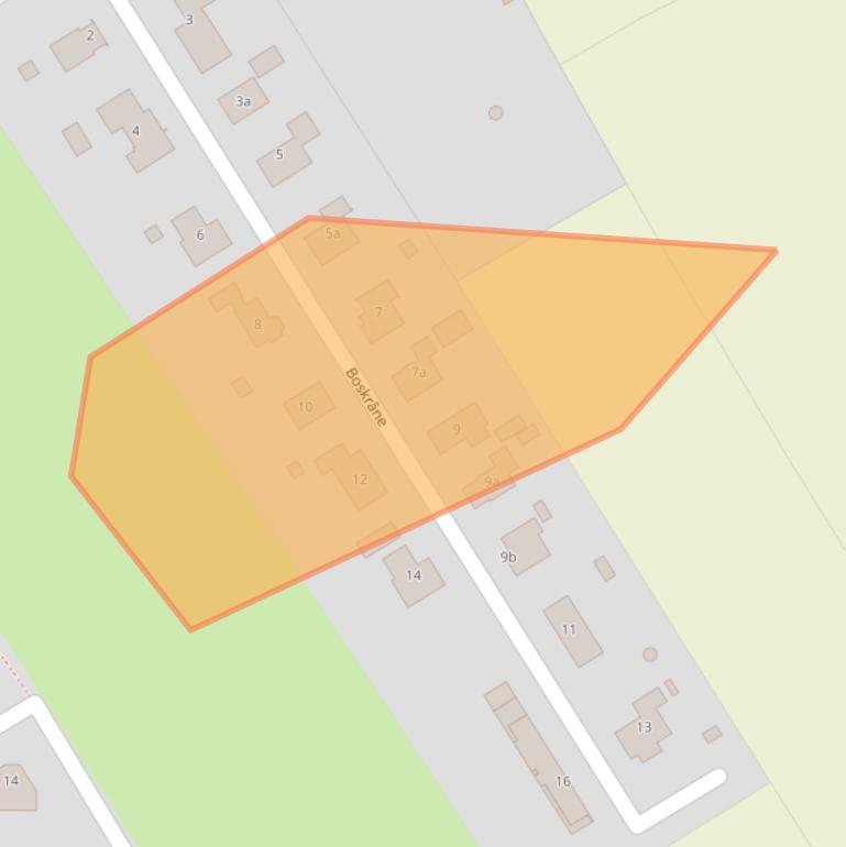 Kaart van postcodegebied 9263LB.