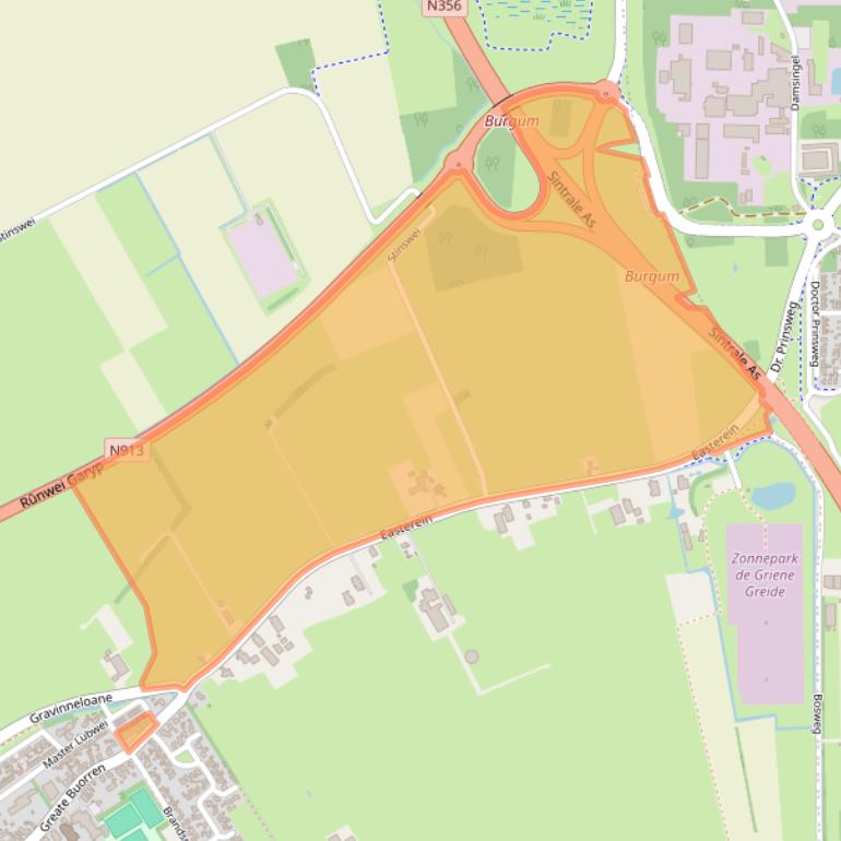 Kaart van postcodegebied 9263PB.