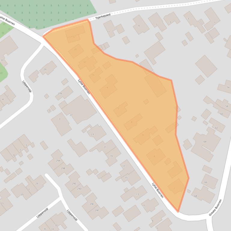 Kaart van postcodegebied 9263PR.