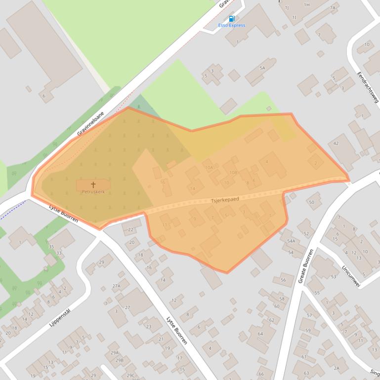 Kaart van postcodegebied 9263PS.