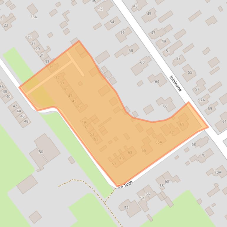 Kaart van postcodegebied 9263PX.