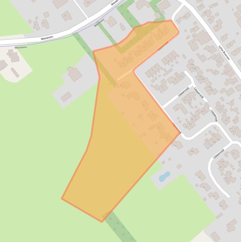 Kaart van postcodegebied 9263RG.