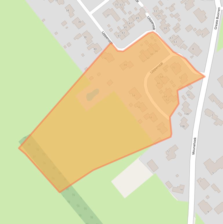 Kaart van postcodegebied 9263RK.