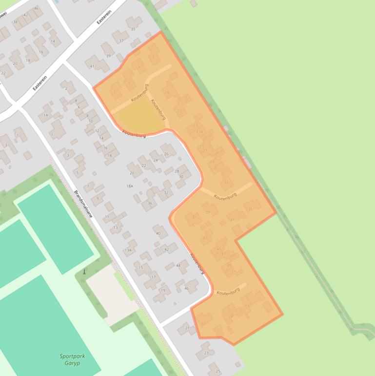 Kaart van postcodegebied 9263RL.