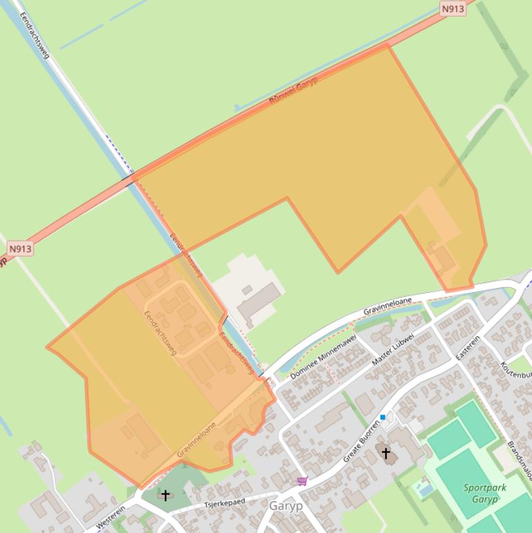 Kaart van postcodegebied 9263TA.