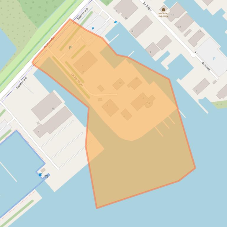 Kaart van postcodegebied 9264TS.