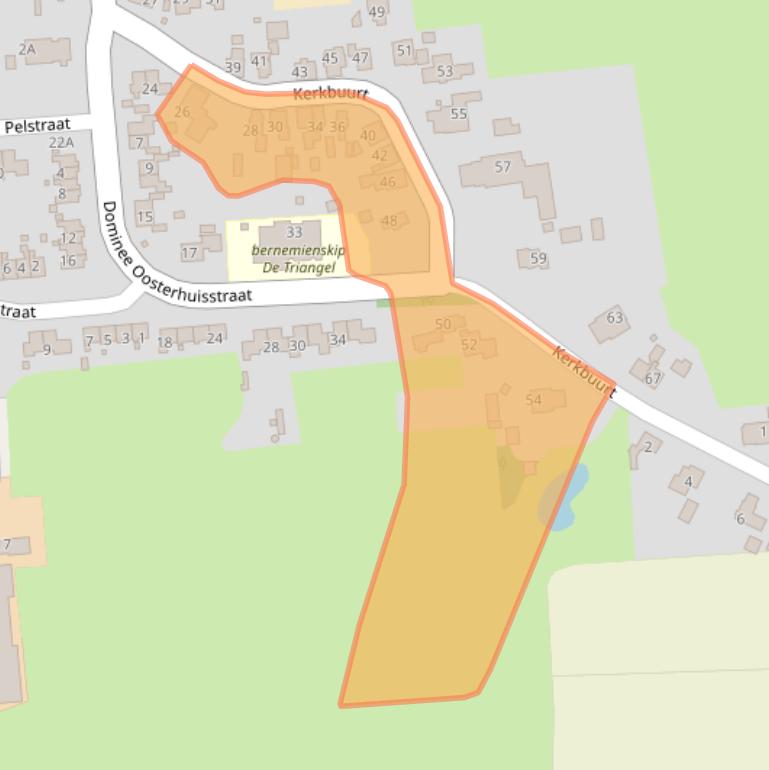 Kaart van postcodegebied 9265LT.