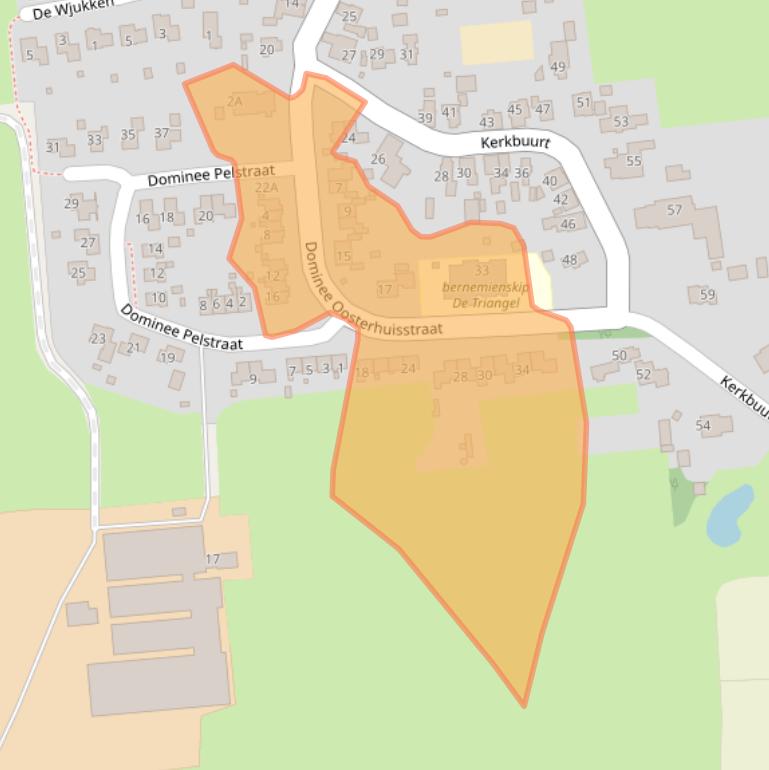 Kaart van postcodegebied 9265LV.