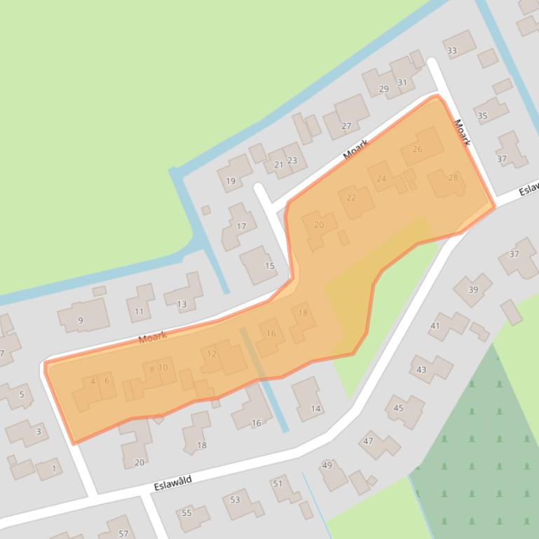 Kaart van postcodegebied 9269MB.