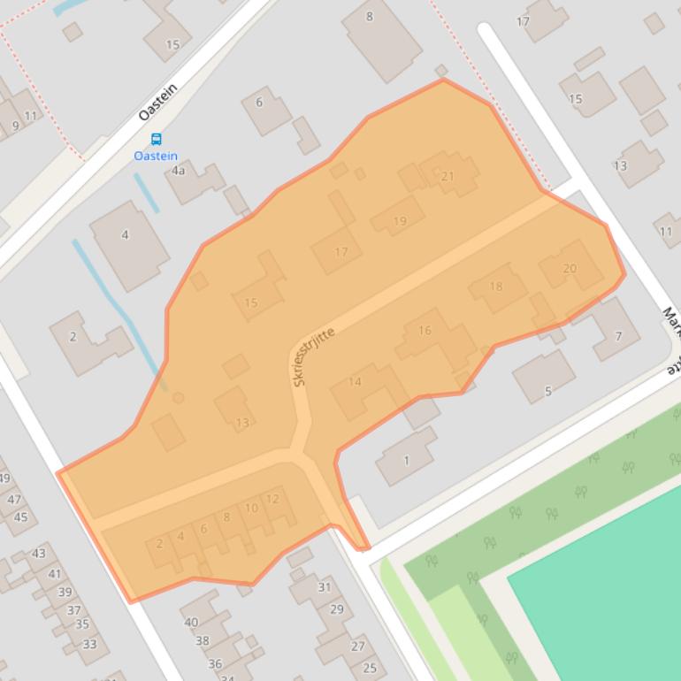 Kaart van postcodegebied 9269NC.