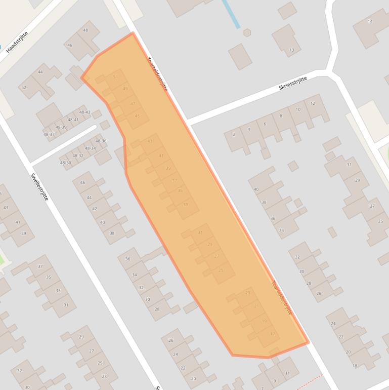 Kaart van postcodegebied 9269NE.