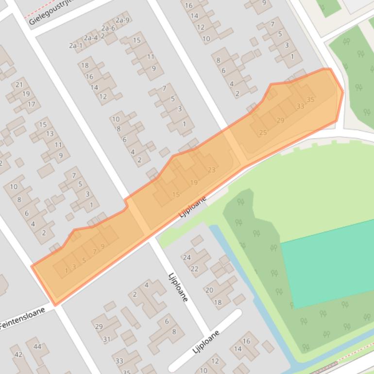 Kaart van postcodegebied 9269NJ.